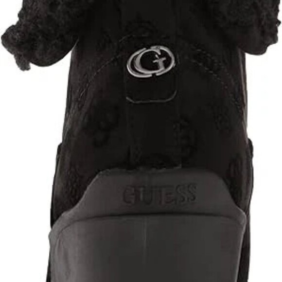 GUESS Women's Tabloid Fashion Boot High Heel Platform Black Size 10 - Picture 4 of 8